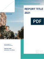 Report Title 2021 Report Title 2021: Rebecc