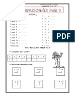 Multiplicación Por 7 - Miércoles 3 de Noviembre