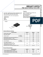 Mbq40T120Fes: High Speed Fieldstop Trench Igbt