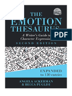 The Emotion Thesaurus: A Writer's Guide To Character Expression (Second Edition) (Writers Helping Writers Series) - Becca Puglisi