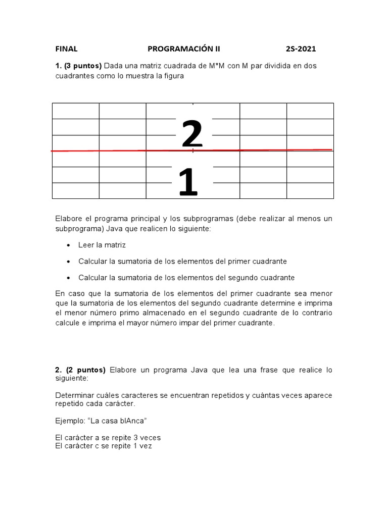 Programas Java para Matrices y Cadenas | PDF | Ciencia y matemáticas ...