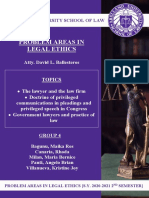 Problem Areas in Legal Ethics: Atty. David L. Ballesteros