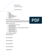 Concepto de Factores de Riesgo de Infección