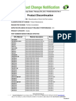 Product Discontinuation: EOL Material Material Description Nearest Replacement