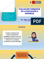 Evaluación Formativa-educación a Distancia