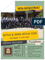 Open Recruitment: Ketua & Wakil Ketua O SIS