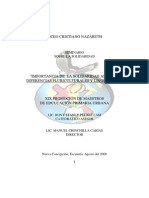 Importancia de La Solidaridad Ante Las Diferencias Pluriculturales y Lingüísticas