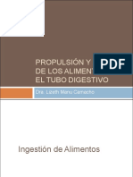 Propulsion y Mezcla de Los Alimentos en El Tubo Digestivo