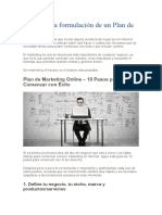 2.2 Bases Par La Formulación de Un Plan de Marketing