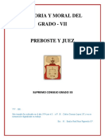 Historia y Moral Del Grado VII - Preboste y Juez