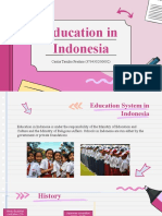 Education in Indonesia: Cantia Tarizka Pradina (3734302/00002)