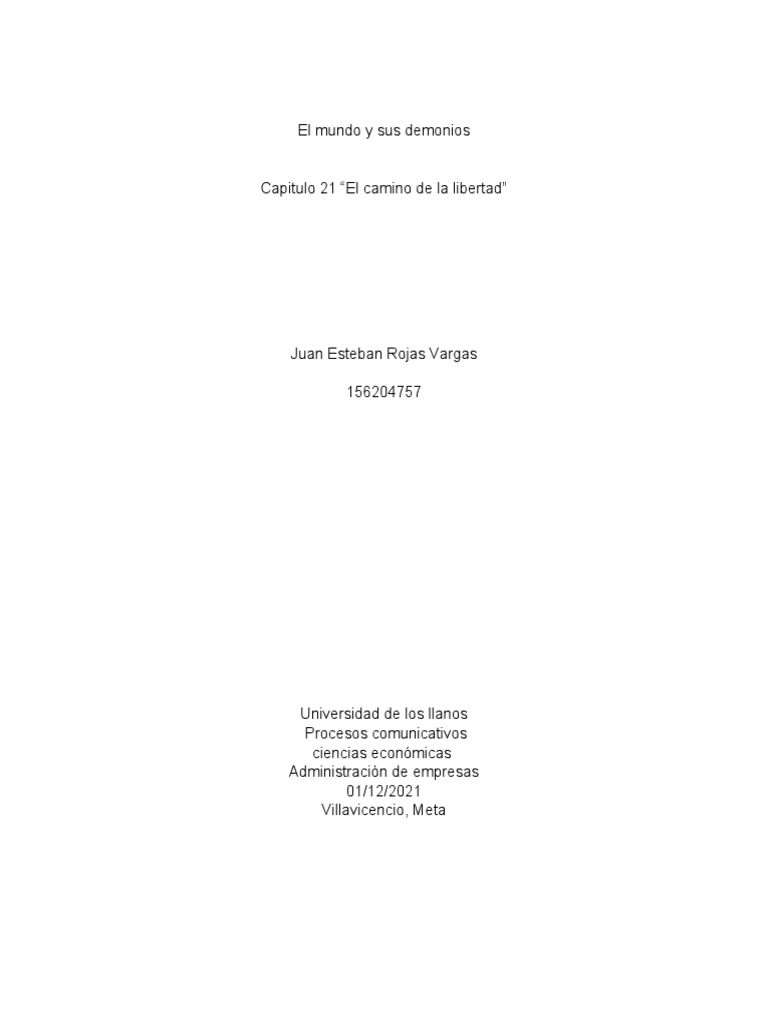 El camino hacia la libertad y el conocimiento | PDF | Conocimiento ...