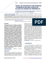 Estado Nutricional de Pacientes Com Disbiose Intestinal Atendidos em Uma Clínica de Gastrenterologia Na Cidade de Teresina-Pi