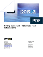 HFSS Probe Feed Patch Antenna