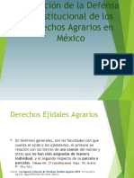 Defensa Constitucional Derechos Agrarios México
