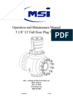 Operation and Maintenance Manual 5 1/8" LT Full Bore Plug Valve