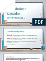 Kalkulus - Pertemuan 01