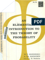 An Elementary Introduction to the Theory of Probability . 1961 . B.v. Gnedenko . a. Ya. Khinchin