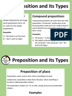 Types of Preposition With Examples PDF