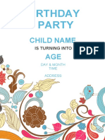 White Birthday Poster-WPS Office