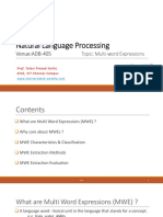 Natural Language Processing: Venue:ADB-405