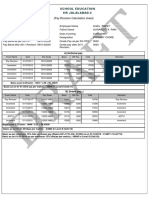 (Pay Revision Calculation Sheet) : School Education HR Jalalabad-2