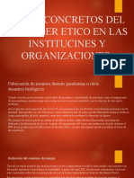 Casos Concretos Del Proceder Etico en Las Institucines