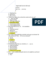 English Mid Test Practice For Grade XII