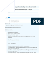 MAKALAH Upaya Menghadapi Globalisasi Untuk Memperkokoh Kehidupan Bangsa