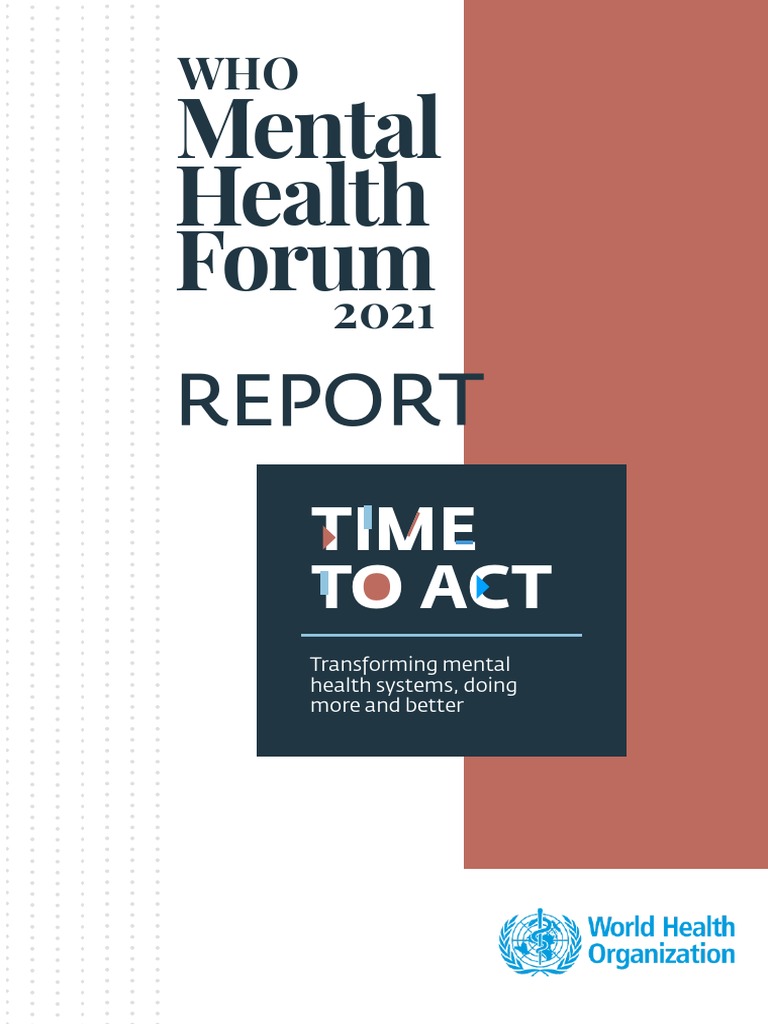 Who Mental Health Forum 2021 | PDF | World Health Organization | Mental ...