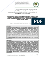 Artigo Patrimônio Geomineiro Ouro Preto