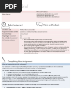 Submission Deadline Marks and Feedback