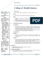 College of Health Sciences: I. Project Title