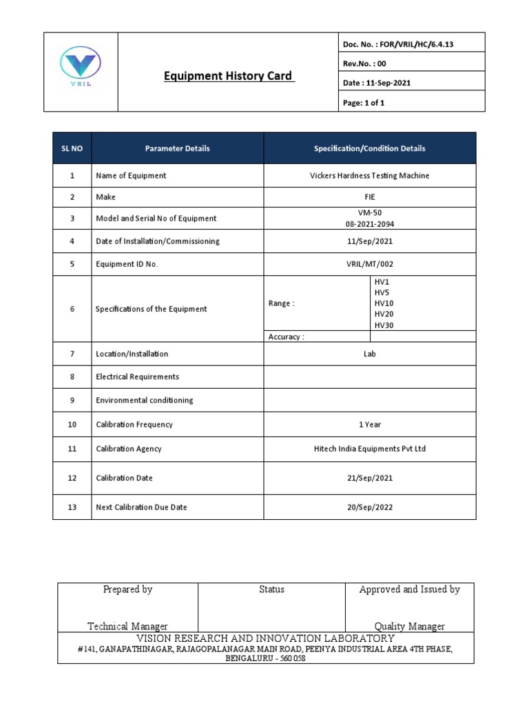 Vickers Hardness Testing Machine Details | PDF | Technology & Engineering