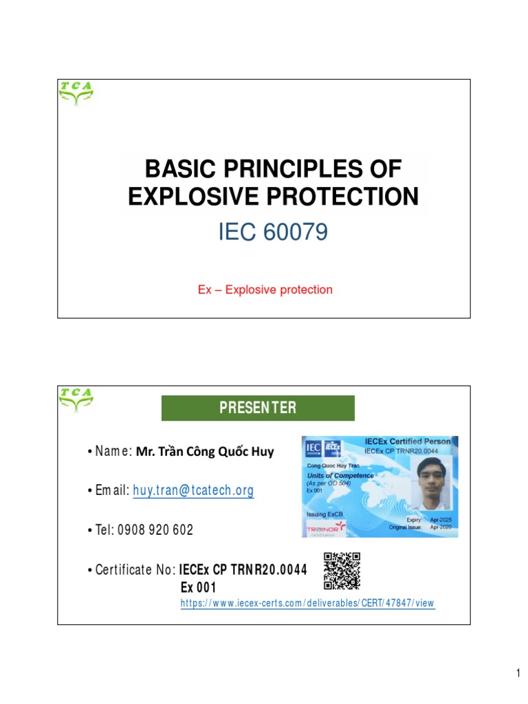 Explosion Protection Basics and Standards | PDF | Chemistry | Materials