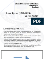 4. Lord Byron & His Poetry