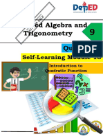 Advanced Algebra and Trigonometry Quarter 1: Self-Learning Module 13