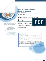 Life and Works of Rizal: Bicol University