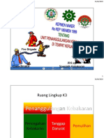 Kebijakan, Pembinaan Dan Pengawasan K3 Penanggulangan Kebakaran.