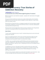 Living Recovery True Stories of Addiction Recovery