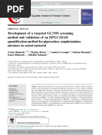 Development of a Targeted GC MS Screenin