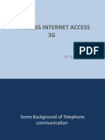 Wireless Internet Access 3G: by Rahul Prakash