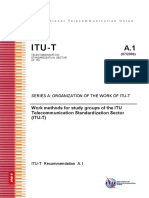 Itu-T: Work Methods For Study Groups of The ITU Telecommunication Standardization Sector (ITU-T)