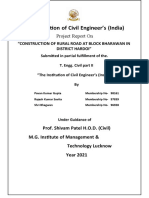 The Institution of Civil Engineer's (India) : Project Report On