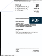 IEC 60255-3 Electrical Relays - Single Input Energizing Quantity Measuring Relays With Dependent