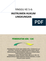 MINGGU KE 5-6: INSTRUMEN HUKUM LINGKUNGAN