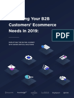 Exceeding Your B2B Customers' Ecommerce Needs in 2019:: Simplifying The Buying Journey With Seven Critical Solutions