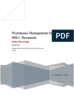 Warehouse Management System: SDLC Document: Order Receiving