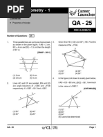 IMPORTANT QA-25 Geometry 1 With Solutions