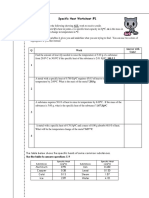 Directions:: Specific Heat Worksheet #1